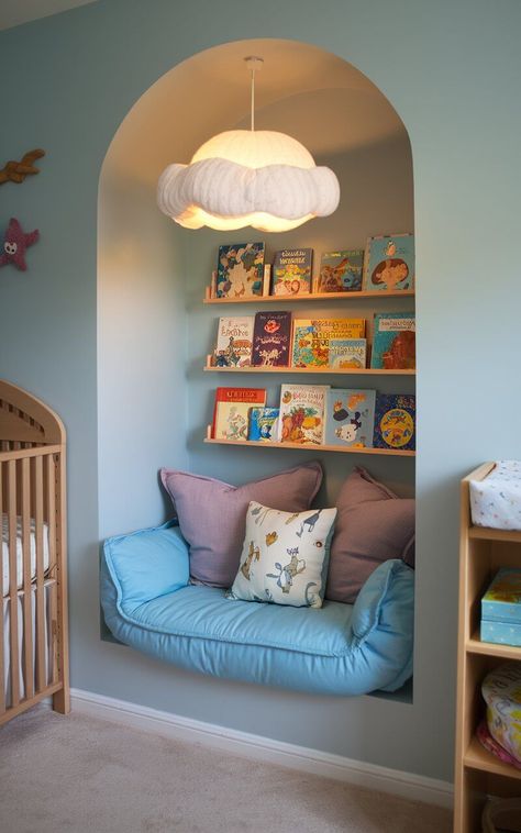 27 Adorable Small Toddler Bedroom Ideas for Cozy Spaces Play Room And Toddler Bedroom, Small Toddler Bedroom Ideas, Indoor Playroom Ideas, Toddler Reading Nook, Small Toddler Rooms, Small Toddler Bedroom, Toddler Reading Nooks, Toddler Bedroom Ideas, Indoor Playroom