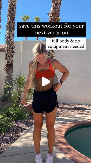 natalie healy fabrizio on Instagram: "everyone needs a go-to workout for vacation that’s quick and simple AND doesn’t require equipment! i love this one!! save it for your next trip!!

#travelworkout #noequipmentworkout #vacationworkout #workoutmotivation #exerciseideas" Travel Workouts No Equipment, Vacation Workout, Travel Workout, Quick Workout, On Vacation, No Equipment Workout, Fitness Motivation, Love This, I Love