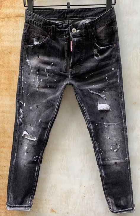 Denim Jeans Ideas, Hip Hop Trousers, Mens Designer Jeans, American Men, Jean Jacket Men, Denim Jeans Fashion, Torn Jeans, Mens Casual Outfits Summer, Ripped Jeans Men