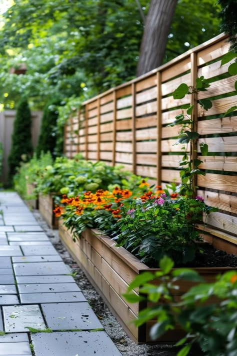 40 Privacy Fence Ideas: Stylish Solutions for a Backyard Retreat Privacy Fences On A Budget, Pretty Privacy Fence Ideas, Small Yard Fence Ideas, Property Line Fence Ideas, Affordable Privacy Fence, Easy Privacy Fence Ideas Cheap, Privacy Fence Ideas On A Budget, Outdoor Privacy Ideas, Cottage Transformation