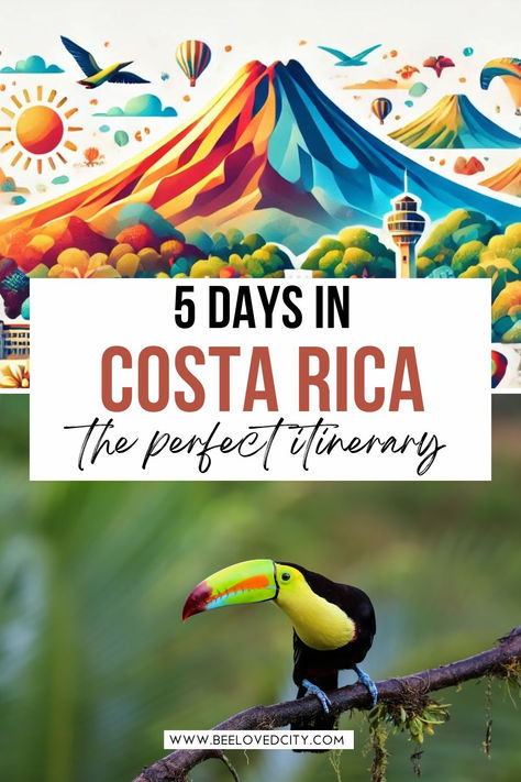 In this article, you’ll find the perfect itinerary for 5 days in Costa Rica. If you are planning a trip to Costa Rica and are looking for the best places to visit, this will be perfect.
Costa Rica travel itinerary, Costa Rica travel tips, Costa Rica travel activities, Costa Rica  things to do, Costa Rica travel inspiration, what to do in Costa Rica in 5 days, itinerary for Costa Rica Best Costa Rica Itinerary, 8 Days In Costa Rica, Traveling Costa Rica, Must See In Costa Rica, Costa Rica West Coast, Costa Rica Excursions, 4 Days In Costa Rica, Free Things To Do In Costa Rica, Best Places To Visit In Costa Rica