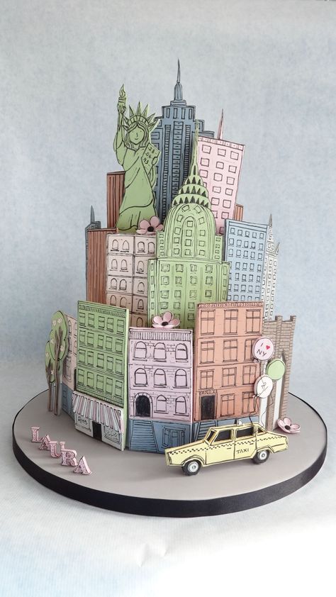 Trending Cakes, Architecture Cake, Building Cake, New York Cake, Super Torte, City Cake, Travel Cake, Anna Bond, Special Occasion Cakes