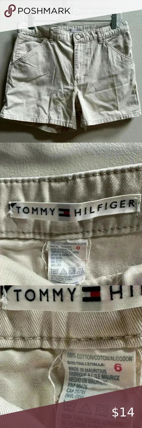 EVC | Vintage Y2K Tommy Hilfiger Khaki Shorts | Women’s Size 6