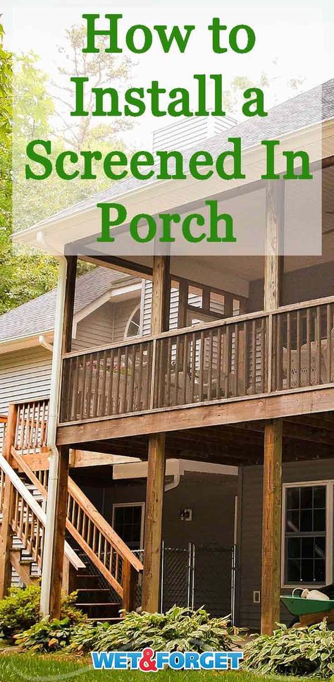 Discover all the benefits of adding a screened in porch to your home and installation tips with our guide! How To Screen In A Deck, Adding Screened Porch To Deck, Screening In A Deck, Deck Converted To Screened Porch, Screen In Deck, Screened In Deck On A Budget, Diy Screened In Porch Cheap, Adding A Screened In Porch To Existing Deck, Convert Deck To Screened Porch