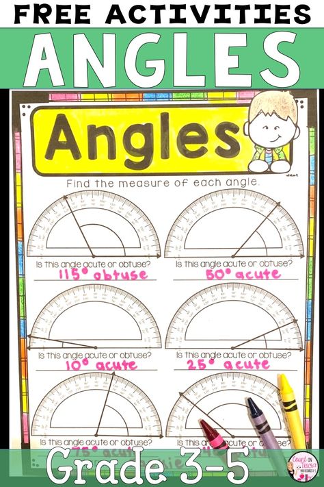 Geometry Elementary Activities, Geometry 3rd Grade, Lines And Angles, 3rd Grade Geometry, Teaching Angles, 4th Grade Geometry, Angle Art, Teaching Angles Activities, Angles Math Geometry