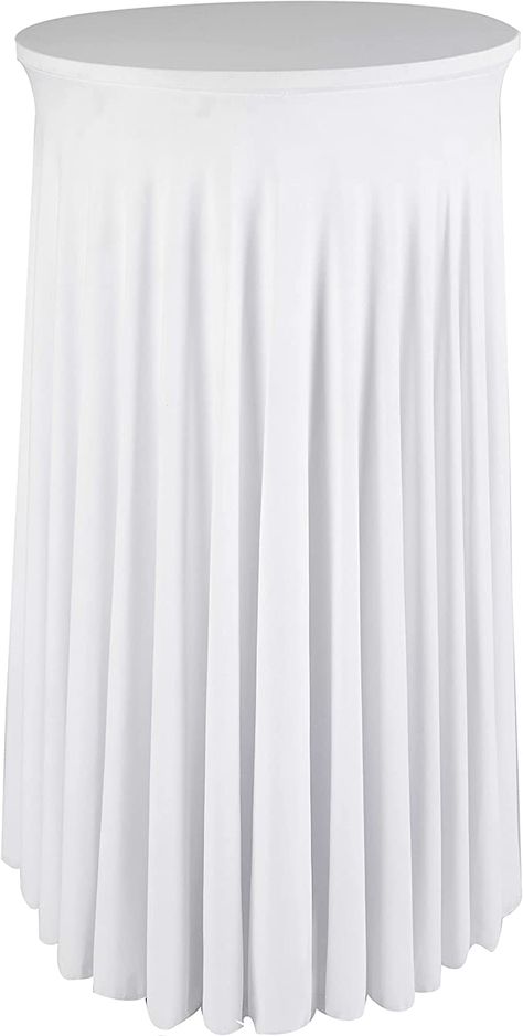 Amazon.com: Round Cocktail Table Skirt, White Table Cloth for highboy Table, Round Tablecloth, Spandex Fitted Table Covers for 24 in Tables, Small Corner Table Cover for high top Party or Wedding Table : Home & Kitchen Small Corner Table, Highboy Table, In Tables, White Cocktail Tables, Fitted Table Cover, High Top Tables, Round Cocktail Tables, Table Skirt, Small Corner