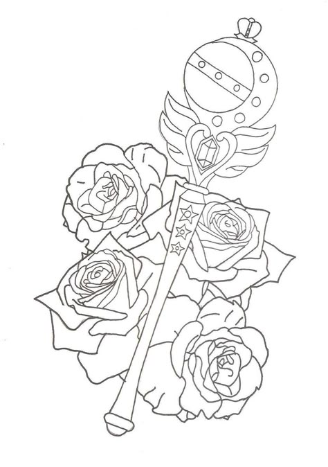 Sailor Moon Salior Moon Drawings, Sailor Moon Line Art, Sailor Moon Birthday, Sailor Moon Wands, Sailor Moons, Sailor Moon Coloring Pages, Tattoo Moon, Super Tattoo, Sailor Moon Tattoo