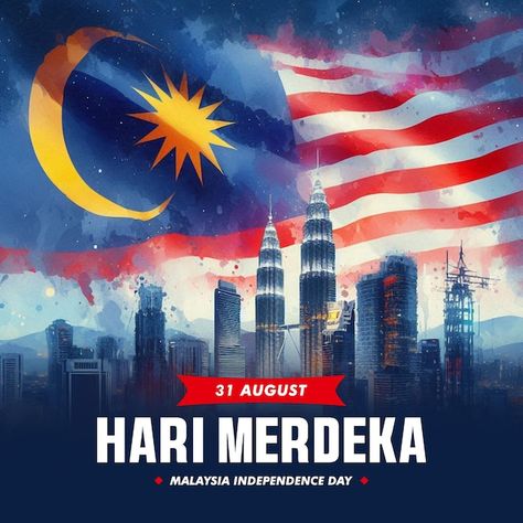 Hari Malaysia Poster, Malaysia Day Poster, Merdeka Illustration, Malaysia Poster, Malaysia Independence Day, Malaysia Day, Festival Poster, Editing Inspiration, Festival Posters