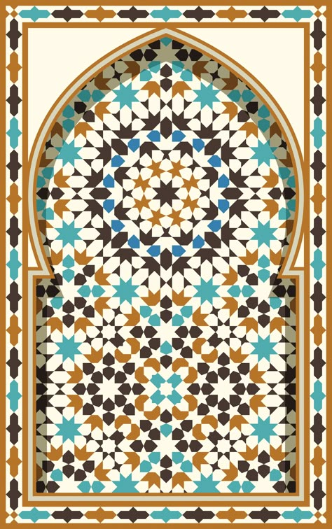 Arab Photo, Mosque Decoration, Arabic Arch, Islam History, Background Mosque, Islamic Mosaic, Islamic Background, Persian Art Painting, Geometric Design Art