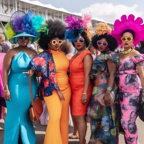 African Tea Party, Big Hat Brunch, African Tea, Party Etiquette, Tea Party Attire, Kentucky Derby Outfit, Diy Tea Party, Big Hats, Classy Hats