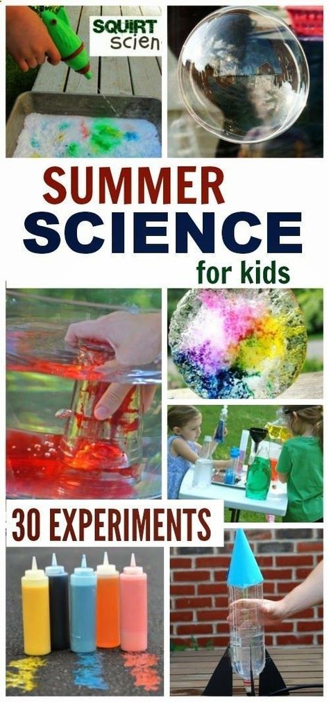 30 must try Summer Science activities that will WOW the kids and keep them engaged in learning. COOL outdoor experiments for Summer Summer Science Activities, Summer Science Experiments, Vetenskapliga Experiment, Science Camp, Kid Science, Summer Science, Summer Fun For Kids, Science Activities For Kids, Summer Learning