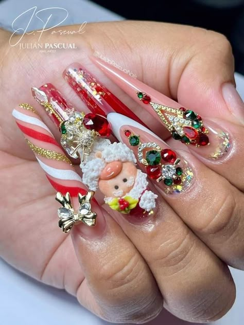 Diy Christmas Nail Designs, Navidad Nails, Christmas Nails Designs, Classy Nail Art Ideas, Christmas Nails Diy, Themed Nails, Nail Art Diy Easy, Holiday Nails Christmas, Velvet Nails