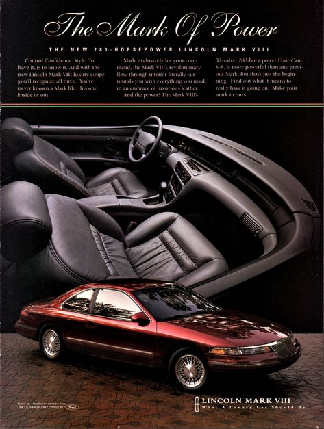 Lincoln Vehicles, Chrysler Cordoba, Lincoln Mark Viii, Lincoln Motor Company, Lincoln Motor, Arthur Ashe, Automobile Advertising, Mercury Cars, Ad Car