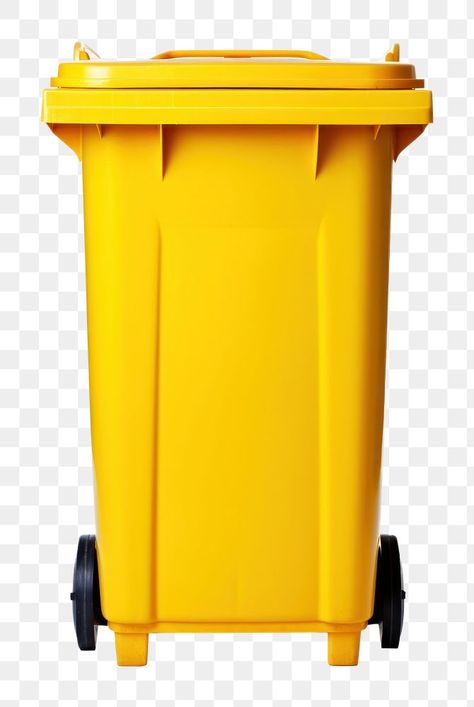 Recycle Cans, Garbage Bin, Trash Bin, Trash Bins, Recycling Bins, Red Yellow, Trash Can, White Background, Recycling