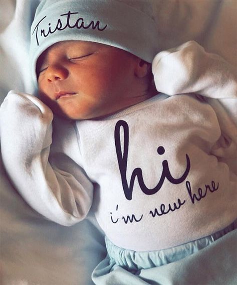 35 Newborn Baby Gifts That Are on Trend for 2021 Personalized Newborn Outfit, Coming Home Outfit Boy, Newborn Boy Coming Home Outfit, Baby Onesie Gift, Newborn Hospital Outfits, Baby Hospital Outfit, Baby Boy Monogram, Newborn Photos Boy, Boy Coming Home Outfit