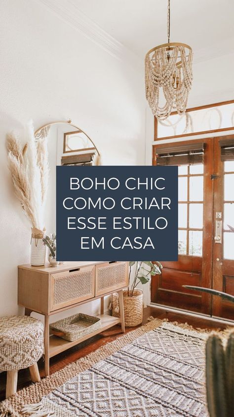 Boho Chic: aprenda a decorar nesse estilo. Clique e leia no blog! Minimalist Boho Interior Design, Cozinha Boho Chic, Casa Estilo Boho Chic, Living Boho Chic, Apartamento Boho Chic, Sala Estilo Boho, Boho Chic Apartment Decor, Diy Boho Chic Decor, Boho Industrial Decor