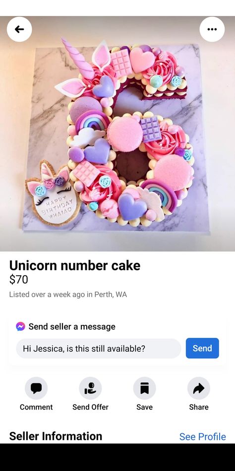 Number 6 Unicorn Cake, 6 Shaped Birthday Cake, Number 6 Cake, Unicorn Number Cake, Aurora Cake, Deserts Cupcakes, Anna Cake, 8th Birthday Cake, Sugar Cookie Cakes