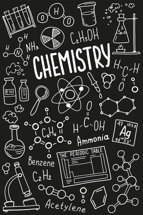 Science Chemistry Background, Chemistry Ideas Design, Cover For Chemistry Project, Drawings Related To Science, Chemistry Project Cover Page Printable, Chimstry Backgrounds, Science Doodles Chemistry, Chemistry Holiday Homework Cover Page, Chemistry Symbols Art