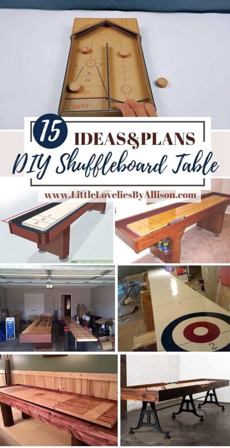 How To Make A Shuffleboard Table, Shuffleboard Table Plans, How To Build A Shuffleboard Table, Homemade Shuffleboard, Shuffle Board Ideas, Shuffle Board Tables, Diy Shuffleboard Table How To Build, Wood Games Diy, Diy Shuffleboard Table