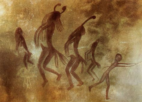 CHAUDRON: Prehistoric Rock Paintings of Libyan and Algerian Sahara Prehistoric Cave Paintings, Paleolithic Art, Ritual Dance, Forest Sounds, John Cage, Prehistoric Art, Cave Paintings, Wedding Music, Libya