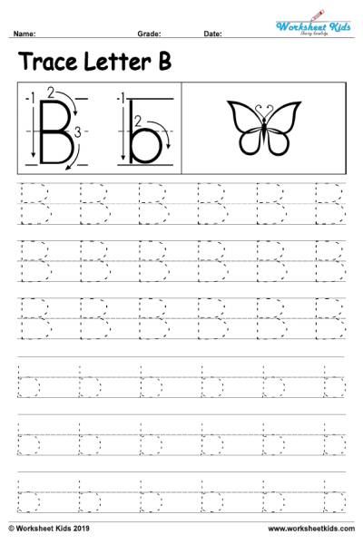 Free printable Letter B alphabet tracing worksheets. Uppercase and lowercase dot to dot letter tracing for preschool. capital, small letter practice sheet. Letter B Practice Sheets, Trace Letter B Worksheet, Free Letter B Printables, Letter B Writing Practice, Letter B Tracing Worksheet, Letter B Worksheet, Letter B Tracing, B Worksheet, Letter Practice Sheets