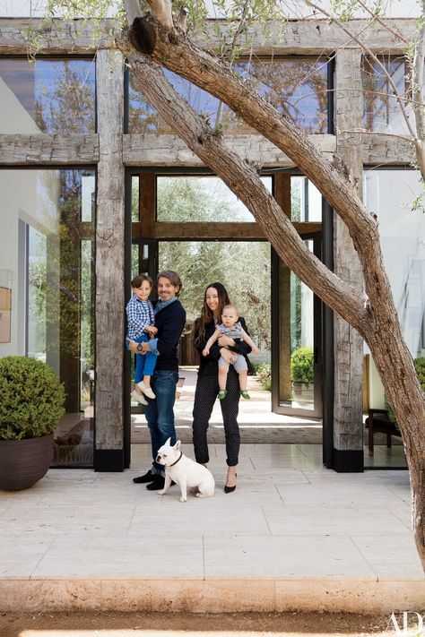 Jenni Kayne Ranch, Summit Furniture, Mirror And Sconces, Los Angeles Architecture, California Fashion, Jenni Kayne, Water Walls, Armchair Furniture, Los Angeles Homes