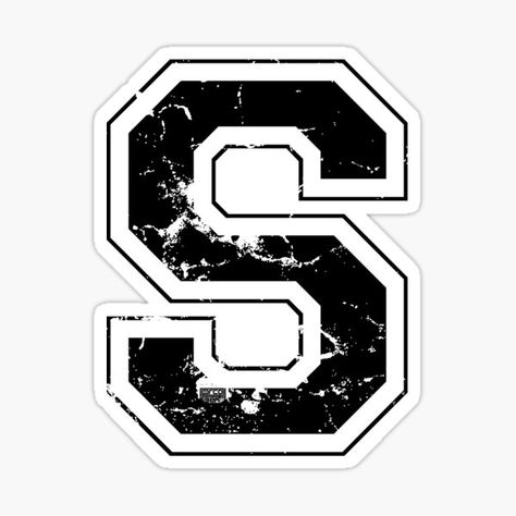 Letter S Black Stickers | Redbubble S Sticker Letter, S Wallpaper Letter Black, Initial S Aesthetic, Huruf S Art, S Aesthetic Letter, Aesthetic Alphabets, Letter Stickers Alphabet, Pentas Seni, Aesthetic Letter