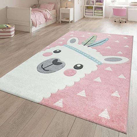 Llama Bedroom, Buy Rug, Rug For Kids Room, Llama Nursery, Play Rug, Nursery Room Design, Girl Nursery Room, Childrens Rugs, Cute Llama