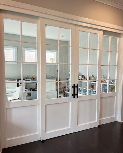 Home Office Doors Ideas, French Doors Dining Room, French Doors For Office, Home Office Door Ideas, French Doors Interior Office, Home Office With French Doors, Georgia Core, French Doors With Transom, Office French Doors