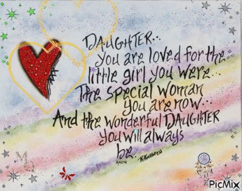 Dear Daughter GIF - Dear Daughter Happy - Discover & Share GIFs Familia Quotes, Valentines Day Sayings, Wishes For Daughter, Daughter Poems, Birthday Wishes For Daughter, Birthday Quotes For Daughter, Mom Truth, Adulting Quotes, Happy Birthday Daughter