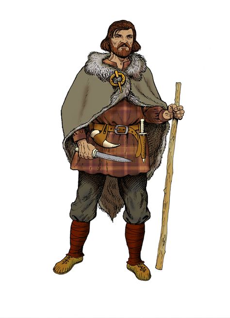 Iron Age Celts, Bronze Age Clothing, Iron Age Clothing, Celtic Clothing, Scottish Warrior, Aged Clothing, France Outfits, Celtic Warriors, Ancient Celts