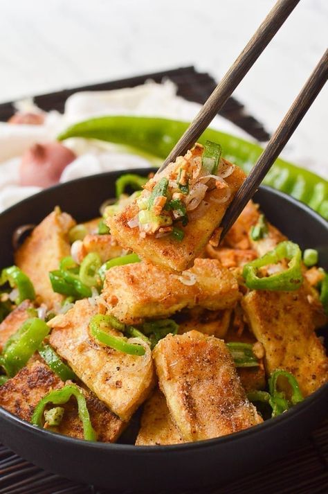 Salt And Pepper Tofu, Tofu Seasoning, Pepper Tofu, Salt And Pepper Shrimp, Wok Of Life, Woks Of Life, The Woks Of Life, Mapo Tofu, Tofu Dishes