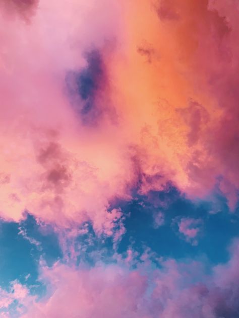 #pretty #clouds #pink #orange #blue #aesthetic Orange Blue And Pink Aesthetic, Dtb Aesthetic, Syrah Color Aesthetic, Colorful Asthetic Picture, Nars Photoshoot, Pink Blue Orange Aesthetic, Monster Transformation, Purple Lockscreen, Pink And Blue Aesthetic