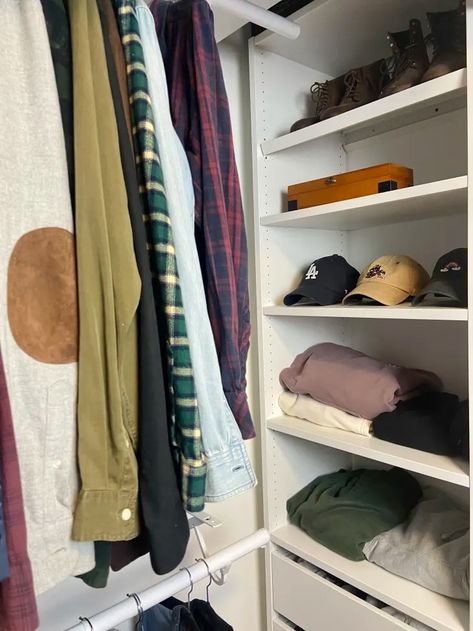 If IKEA’s PAX Is Too Big, Try This Under-the-Radar Wardrobe Hack Instead | Apartment Therapy Aurdal Closet Ikea, Ikea Wardrobe Hack, Closet Ikea, Ikea Wardrobe, Closet Hacks, Large Wardrobes, Build A Closet, Unsung Hero, Her Closet