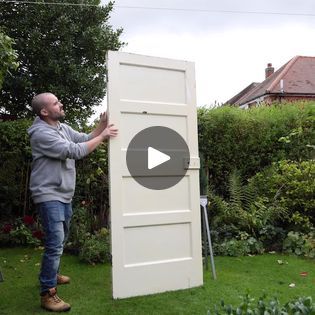 1.9M views · 1.6K reactions | Transforming A Door Into A Hallway Organiser 👏🚪 | Another Joe transformation! 🤯 Turning an old door into a hallway organiser! | By On A BudgetFacebook Transform Old Doors, Old Doors Ideas, Old Doors Repurposed, Hallway Organiser, Redoing Furniture, Old Door, Old Doors, Redo Furniture, Hallway