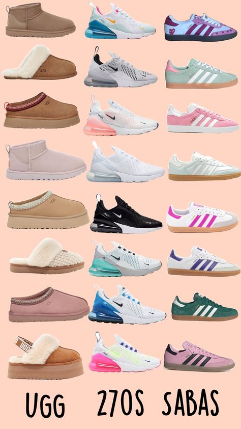 shoes/slippers/boots that I want #sambas#nike#270s#ugg#shoes#slippers#boots#slayyy#follow#ifollowback#preppy#cute#part2coming Preppy School Shoes, Nike 270s, Shoes Preppy, Slippers Boots, Preppy School, Preppy Shoes, Preppy Aesthetic, Preppy Outfit, Shoes Slippers