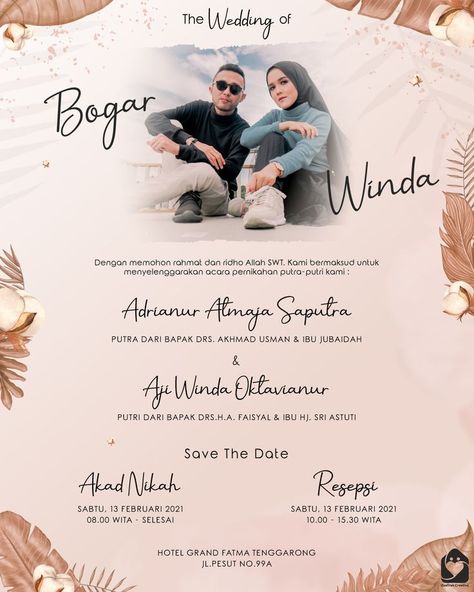 Kad Jemputan Majlis Kesyukuran, Undangan Lamaran, Undangan Digital, Wedding Invitation Vector, Digital Invitations Wedding, Design Invitation, Classy Wedding Dress, Wedding Invitation Card Design, Wedding Invitation Card