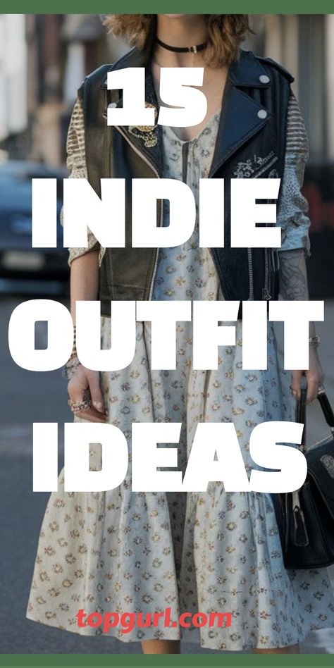 15 Effortlessly Cool Indie Outfit Ideas That’ll Make You the Star of Any Underground Gig. Gig Style Outfits, Indie Hipster Outfits, Indie Punk Outfits, Gig Outfit Ideas Indie, Indie Sleaze Outfits 2024, Indie Pop Concert Outfit, Eclectic Fashion Vintage, Indie Concert Outfit Winter, Indie Rock Aesthetic Outfits