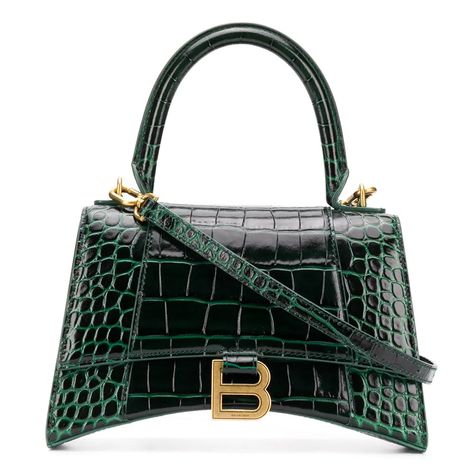 Green Leather Bags, Small Top Handle Bag, Balenciaga Top, Green Bags, Elegant Bags, Balenciaga Bag, Bag Handle, Mode Vintage, Handle Bag