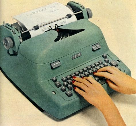 80s Ads, Electric Typewriter, Good Year, Portfolio Inspiration, Old Magazines, Vintage Office, Old Ads, Vintage Typewriters, Vintage Advertisement