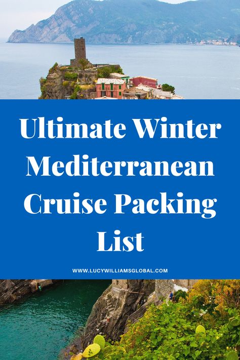 How to Pack for the Winter Mediterranean Cruise - Are you going on a winter Mediterranean cruise vacation soon? Here is your perfect solution for packing step by step with the ultimate winter Mediterranean cruise packing list. Cruise Packing List | Cruise Ships | Cruise Packing Tips | Cruise Tips | Mediterranean in Winter | Cruising in Winter | Cruise Ship Outfits | Cruise Ship Essentials | Cruise Ship Packing List | Cruise Packing Tips | Cruise Packing Hacks | Mediterranean Cruise Mediterranean Cruise Packing List, Cruise Ship Outfits, Winter Cruise, Cruise Packing List, Cruise Packing Tips, European Cruises, Cruise Packing, Costa Cruises, Packing List For Cruise