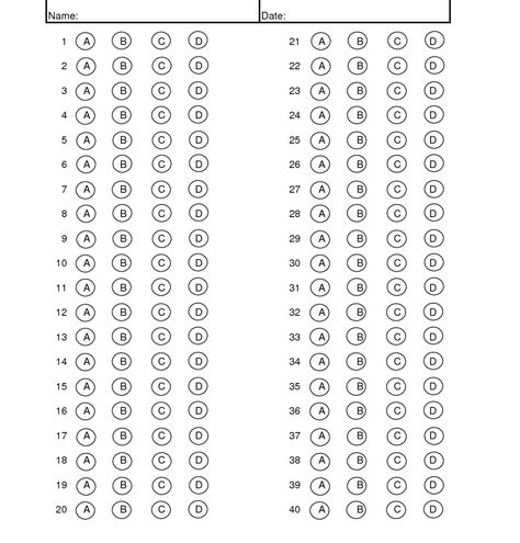 Multiple Choice Answer Sheet Maker 20 Questions Test throughout Blank Answer Sheet Template 1 100 - Best Sample Template Multiple Choice Answer Sheet, Answer Sheet Template, Beer Bottle Labels Template, Printable December Calendar, Blank Calendar Pages, Printable Place Cards, Spelling Test, Algebra Worksheets, Answer Sheet