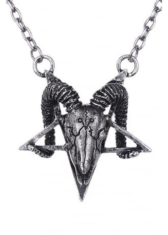 Restyle Ram Skull Necklace, £13.99 Silver Necklace Outfit, Skull Collar, Pentagram Jewelry, Modern Diamond Jewelry, Pentagram Necklace, Ram Skull, Silver Jewelry Box, Walmart Jewelry, Alternative Jewelry