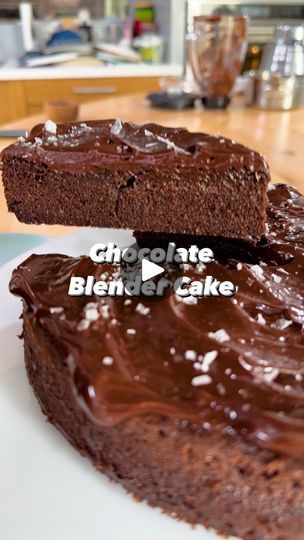 71K views · 2.9K reactions | Chocolate Blender Cake | For day two of our blender cake series, we present a Valentine’s Day special: a brownie-like chocolate cake with a thick, rich glaze. It also happens to... | By Christopher Kimball’s Milk StreetFacebook Chocolate Blender Cake Milk Street, Blender Cake, Flourless Desserts, Spritzer Recipes, Wedding Recipes, Flourless Cake, Milk Street, Flourless Chocolate Cakes, Flaky Salt