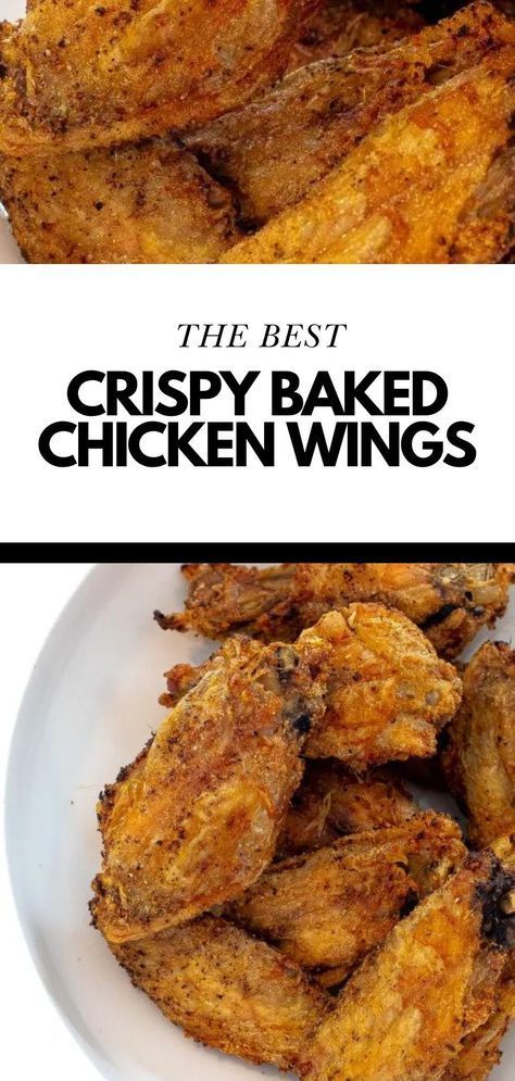 Learn How to Make Easy Crispy Oven Baked Chicken Wings! Yes, you can make CRISPY Baked Chicken Wings in the oven that are just as good as deep fried! I toss my wings in lots of spices and baking powder (my secret for super crispy wings!) Follow Chef Savvy for more Chicken Recipes and Spring Recipes! Crispy Convection Oven Chicken Wings, Chicken Wings In A Convection Oven, Best Oven Baked Wings, Chicken Wing Oven Recipes, Easy Chicken Wings Recipe, Breaded Chicken Wings In The Oven, Oven Baked Wings Crispy, Extra Crispy Baked Chicken Wings, Crispy Oven Chicken Wings