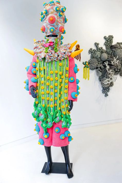 Mulyana: Fragile Ecologies at SAPAR Contemporary | DailyArt Magazine Wearable Sculpture, Conceptual Fashion, Textile Sculpture, Bio Art, White Artwork, Workshop Organization, Textile Fiber Art, Textiles Fashion, Traditional Paintings