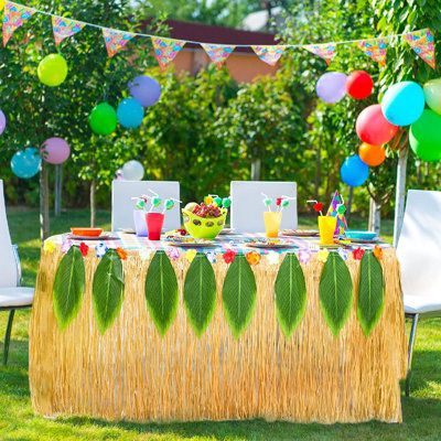 Beach Retirement Party, Hailey Austin, Hawaii Theme Party, 2nd Birthday Themes, Luau Dance, Hawaiian Luau Party Decorations, Dance Party Decorations, Margaritaville Party, Halloween Dance Party