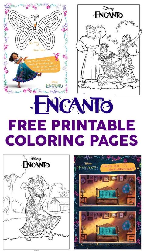 Free ENCANTO Coloring Pages and Printable Activities Encanto Coloring Pages, Encanto Coloring, Disney Printables, Barbie Birthday, 6th Birthday Parties, Camping Crafts, Disney Crafts, Disney Kids, 9th Birthday