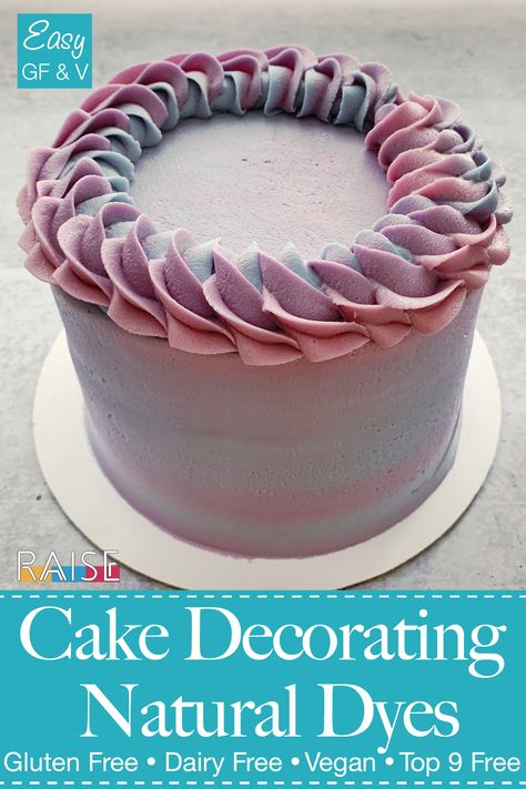 Dye Free Cake Decoration, Dye Free Birthday Cake, Dye Free Cake, Dye Free Cupcakes, Color Frosting, How To Decorate Cakes, Cotton Candy Cake, Allergy Friendly Desserts, Cotton Candy Cakes