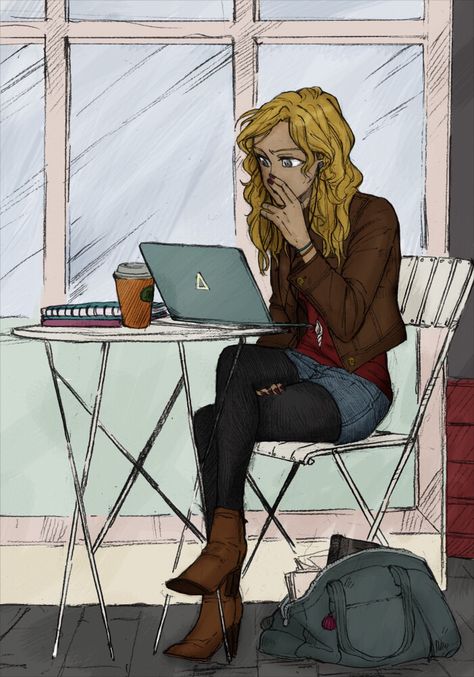 Annabeth Chase<< she can't be on a laptop tho cuz it will attract monsters<<she can its that laptop daedalus gave her Josephine Nicole, The Kane Chronicles, Rachel Elizabeth Dare, Hazel Levesque, Rick Riordan Series, Frank Zhang, Percy And Annabeth, Wise Girl, Jason Grace